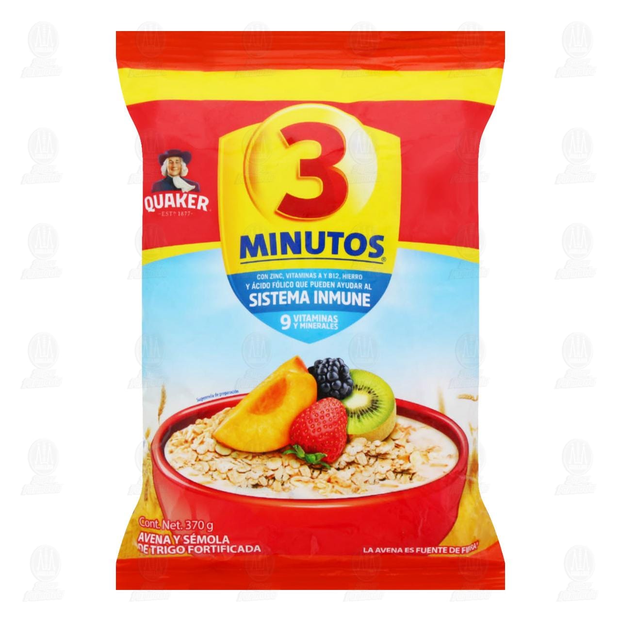 Imagen para Avena Quaker 3 Minutos con Sémola de Trigo, 370 gr.