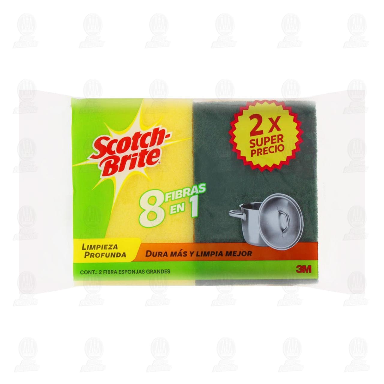 Fibra-Esponja Scotch-Brite Grande, 2 pzas.