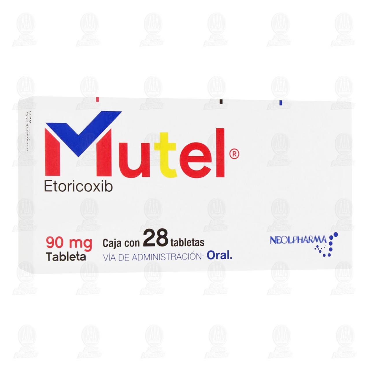 Mutel 90 mg, 28 Tabletas. image number 0