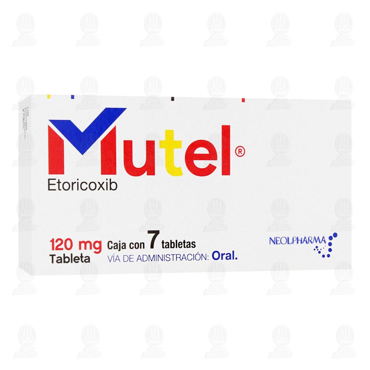 Mutel 120 mg, 7 Tabletas. image number 0