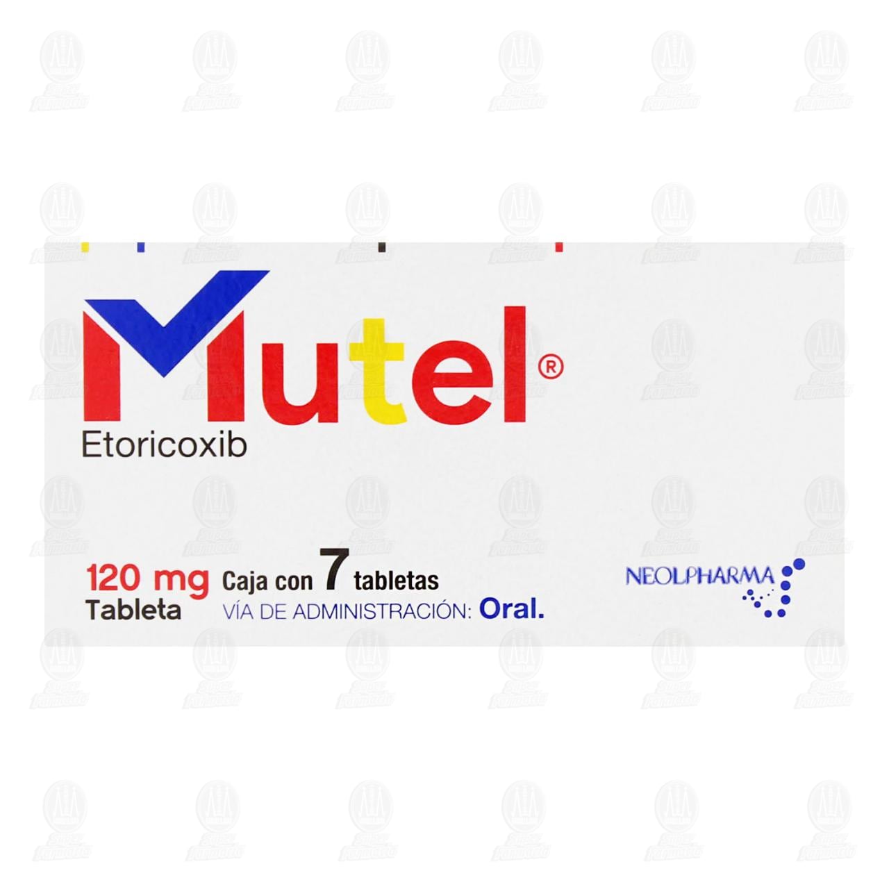 Mutel 120 mg, 7 Tabletas. image number 1