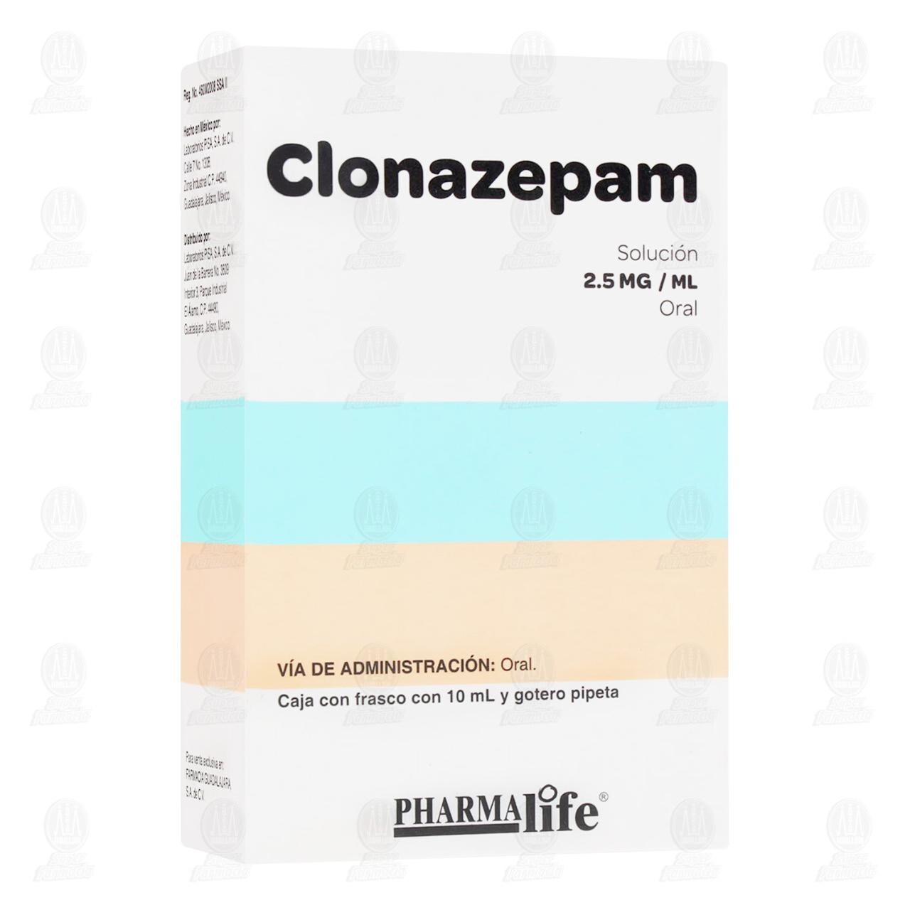 Clonazepam 2.5 mg, 10 ml Pharmalife.