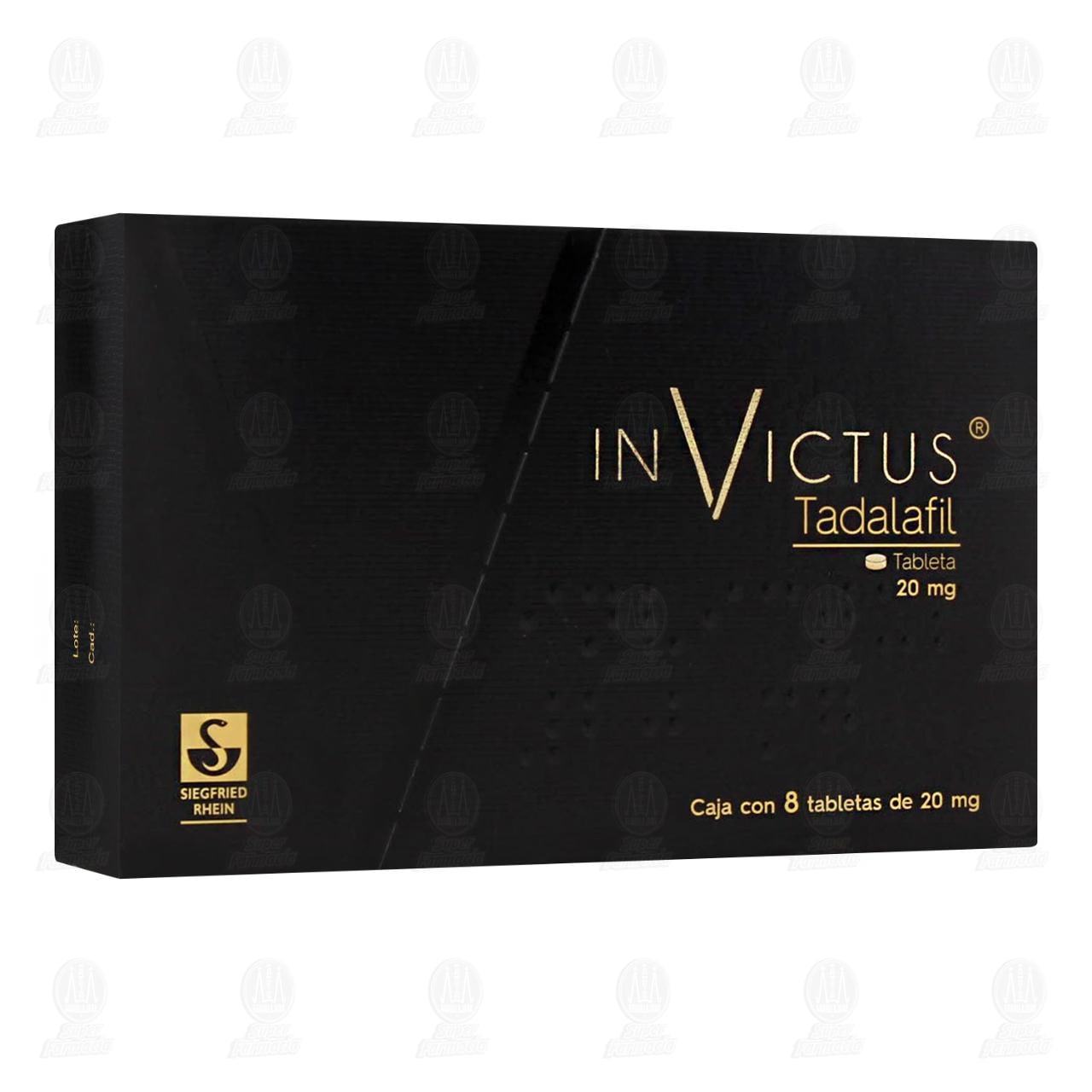 InVictus 20 mg, 8 Tabletas. image number 0