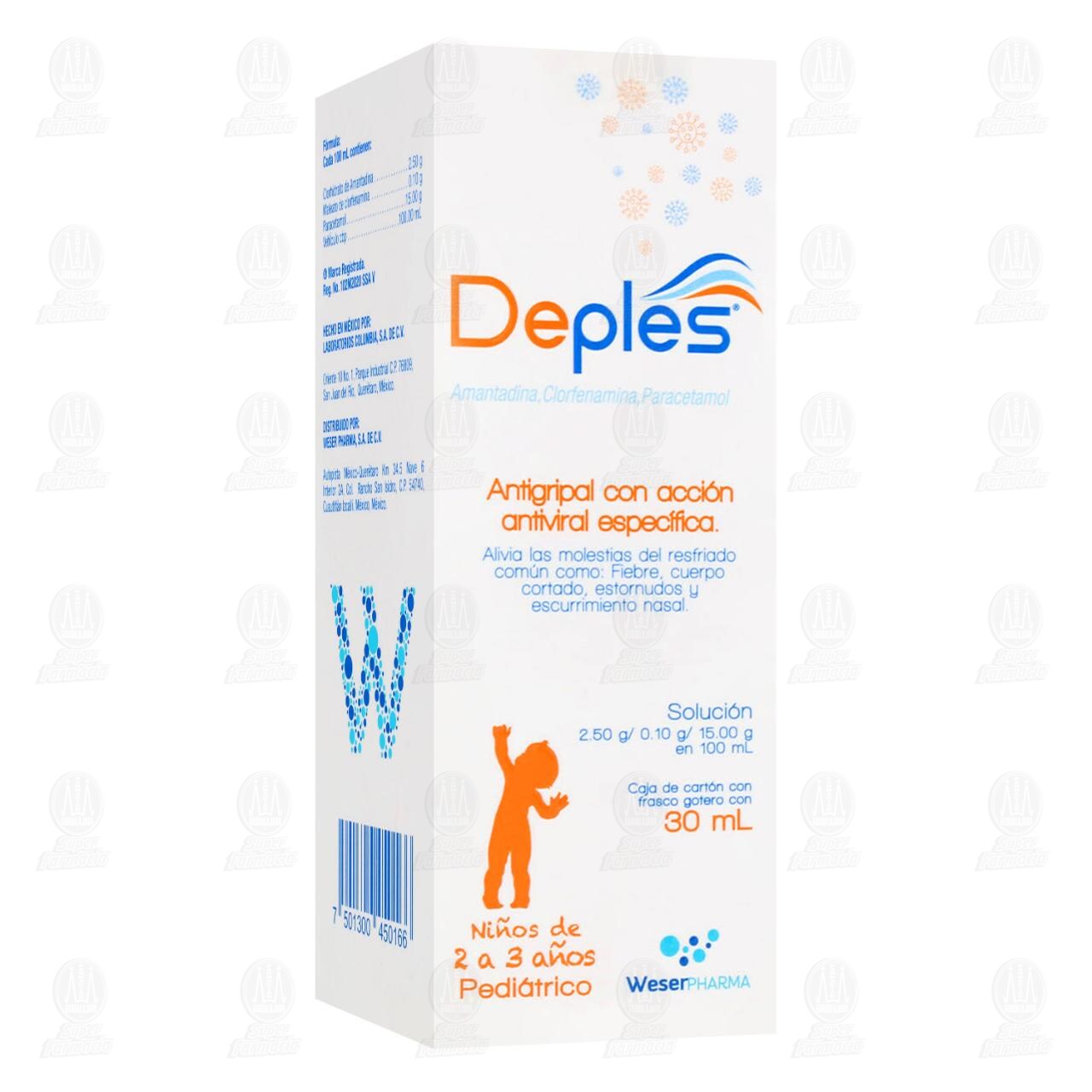 Deples Pedi&aacute;trico 2.50/0.10/15.00gr, 30 ml. image number 0