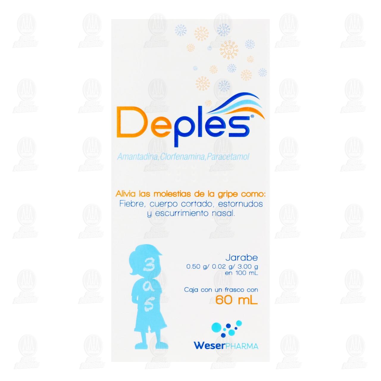 Deples Preescolar 0.50/0.02/3.00gr Jarabe, 60 ml. de DEPLES | Farmacias ...