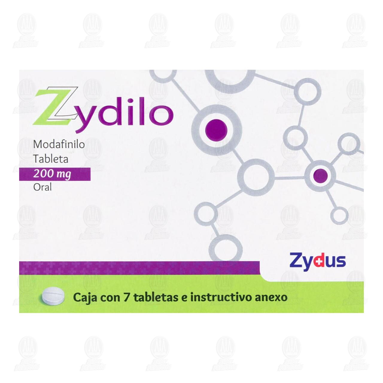 Zydilo 200 mg, 7 Tabletas. image number 1