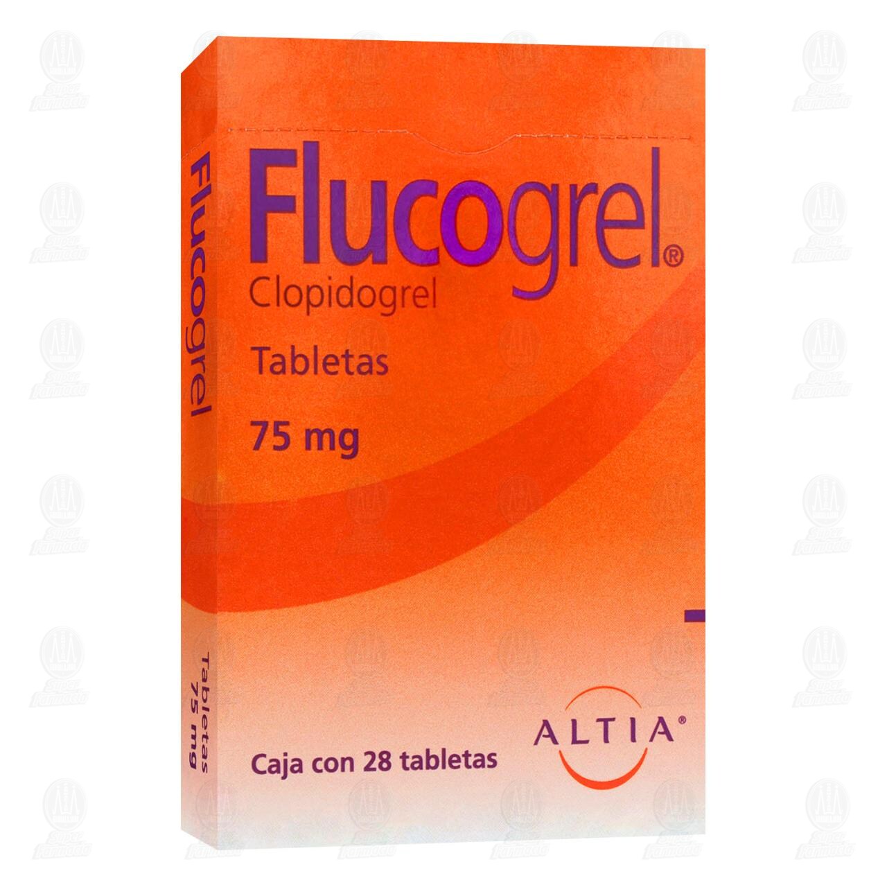 Flucogrel 75 mg, 28 Tabletas. image number 0