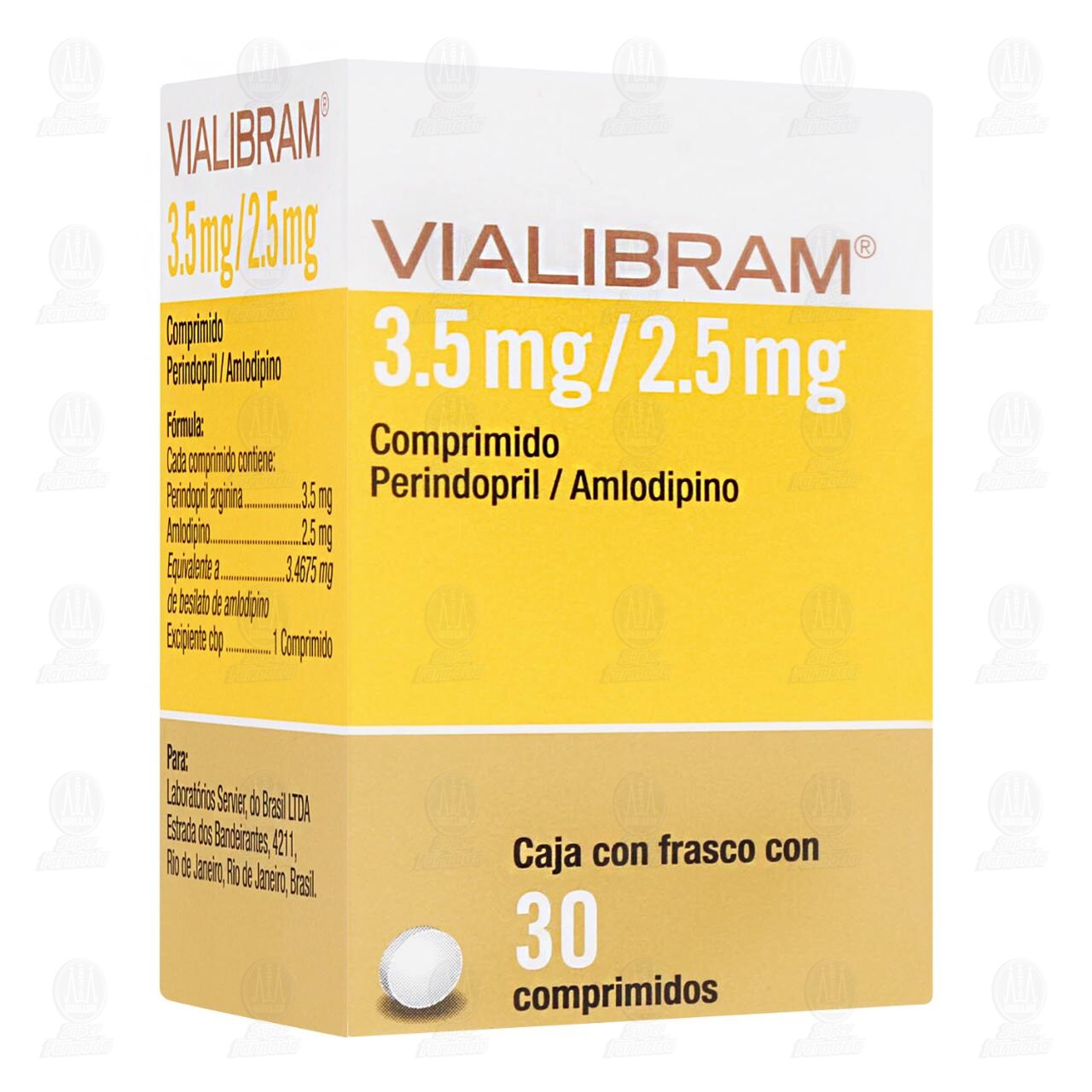 Vialibram 3.5mg/2.5mg, 30 Comprimidos. image number 0
