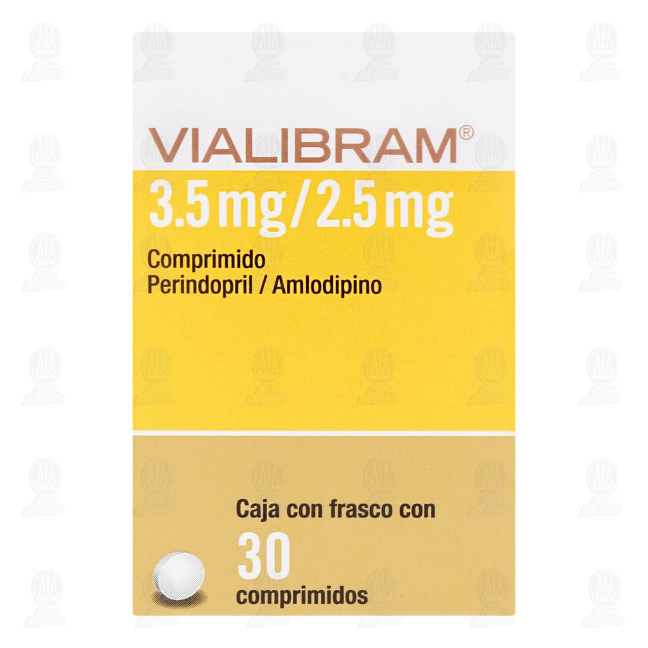 Vialibram 3.5mg/2.5mg, 30 Comprimidos. image number 1