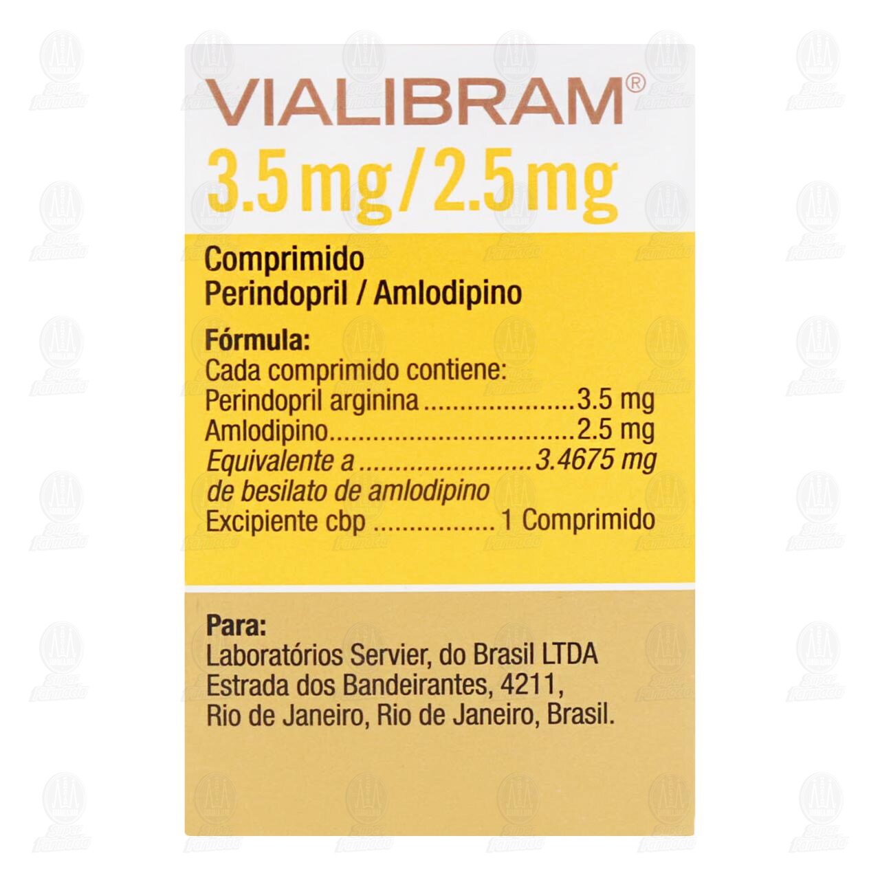 Vialibram 3.5mg/2.5mg, 30 Comprimidos. image number 2