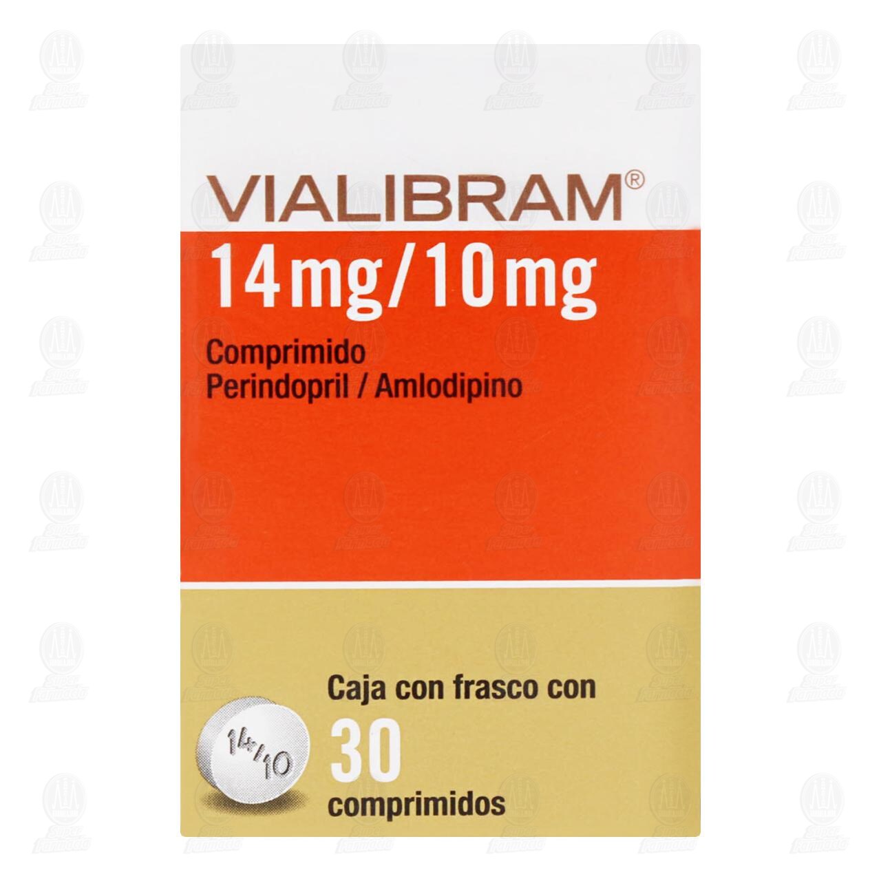 Vialibram 14mg/10mg, 30 Comprimidos. image number 1