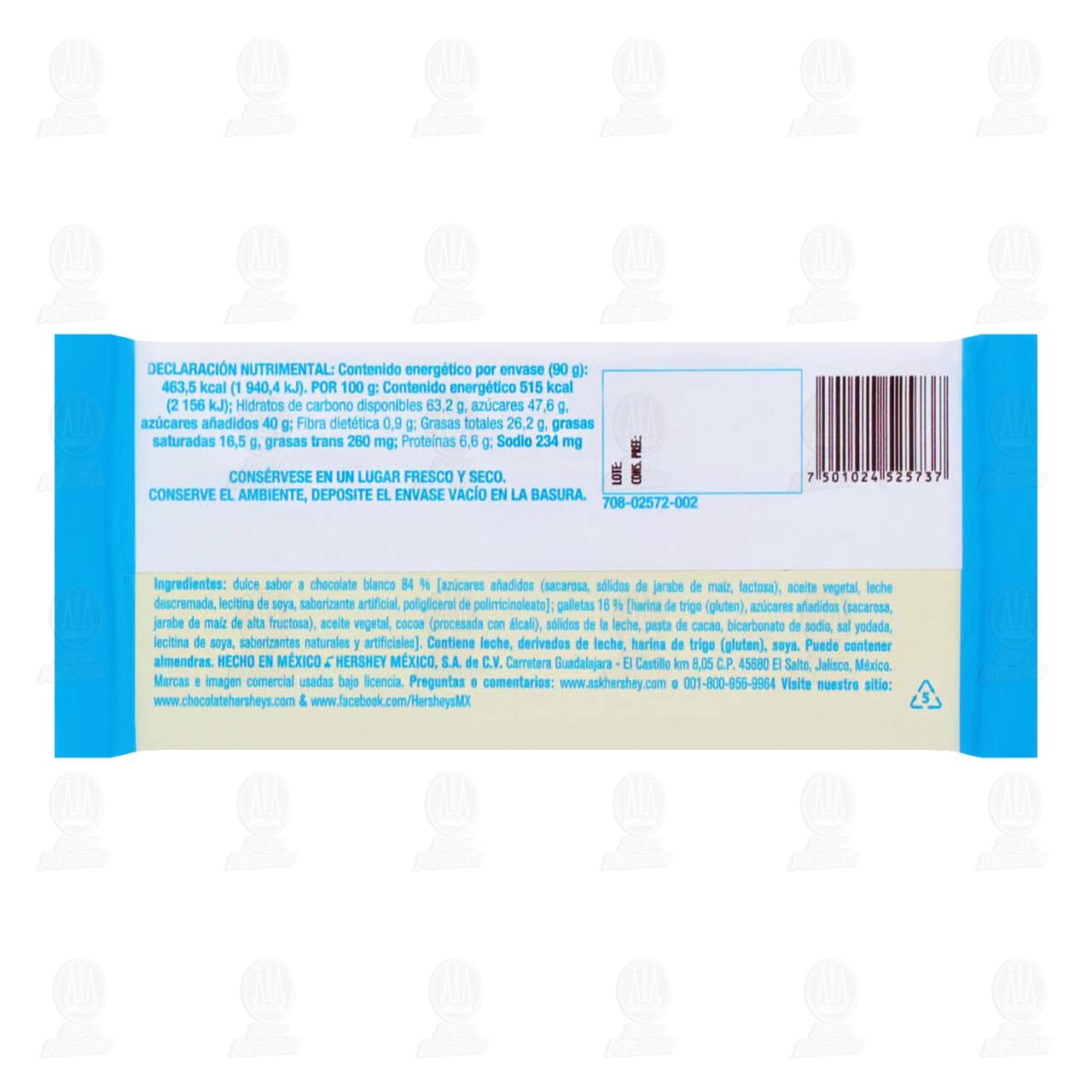 Chocolate Hershey's Cookies 'n' Creme, 90 gr. image number 1