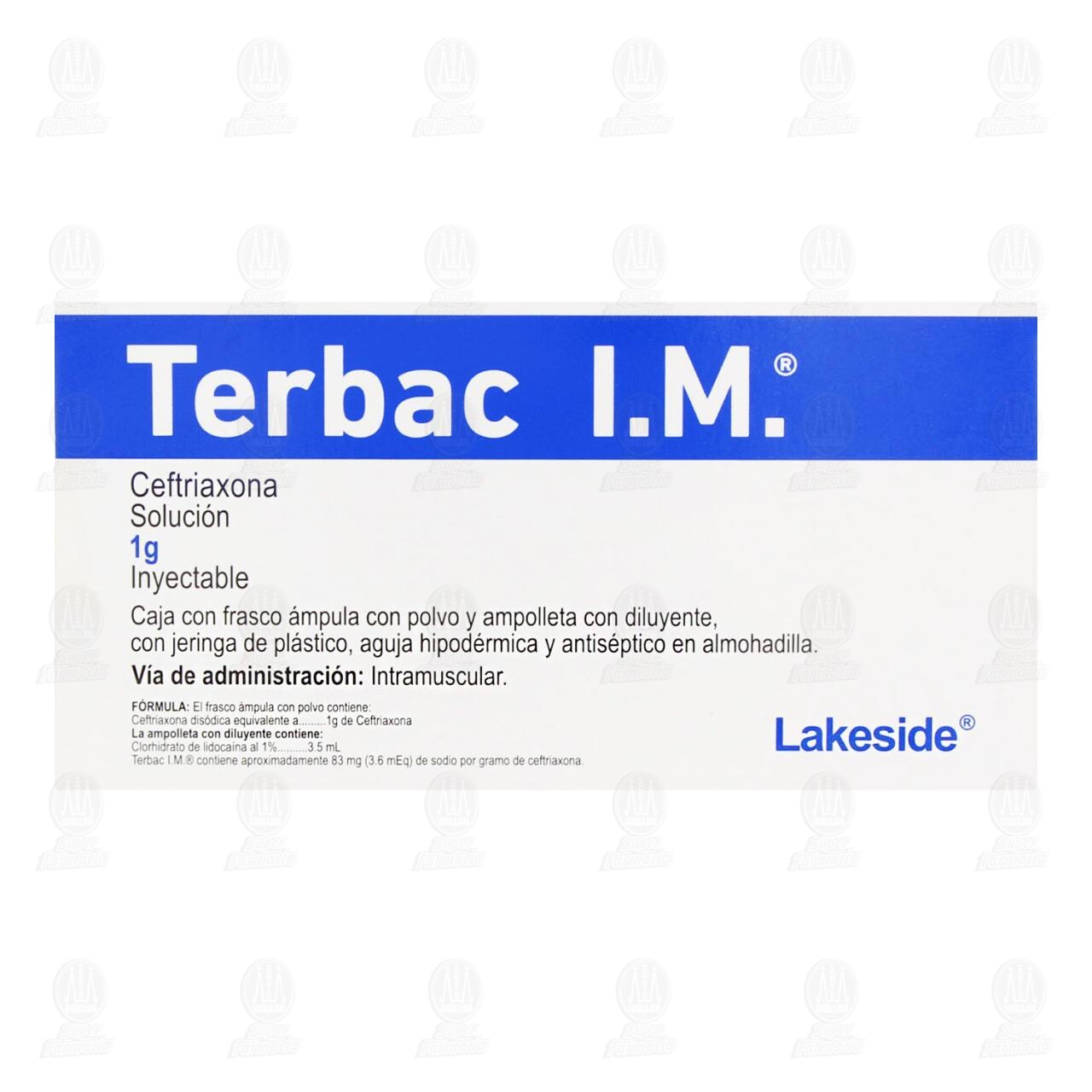 Terbac I.M. 1 gr, Soluci&oacute;n Inyectable. image number 2