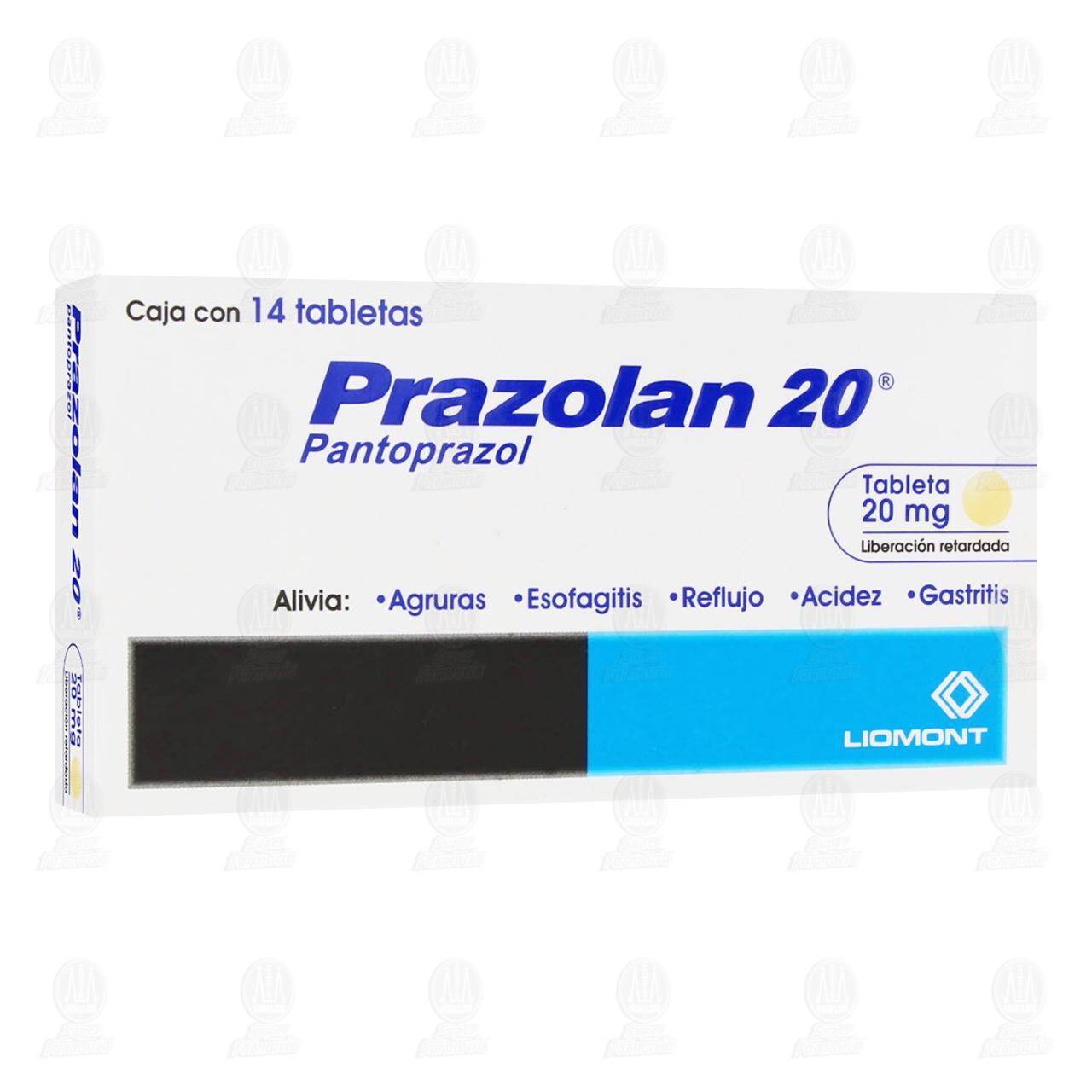 Prazolan 20 mg, 14 Tabletas. image number 0