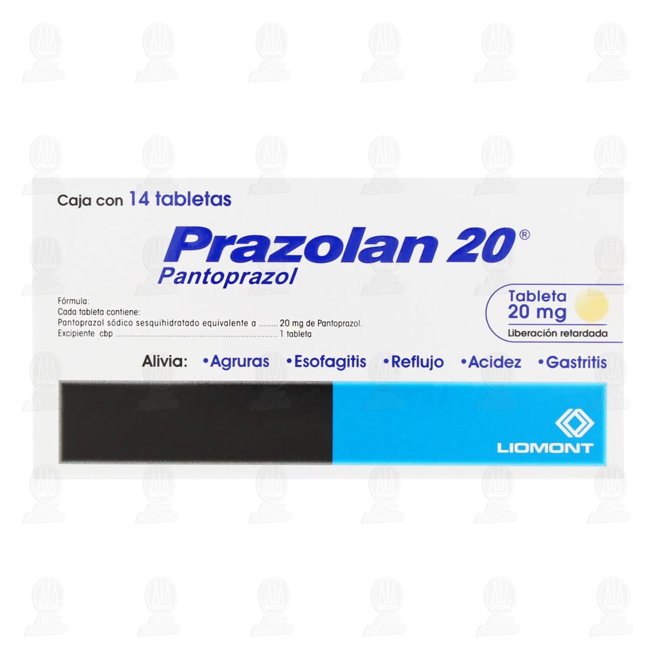 Prazolan 20 mg, 14 Tabletas. image number 2