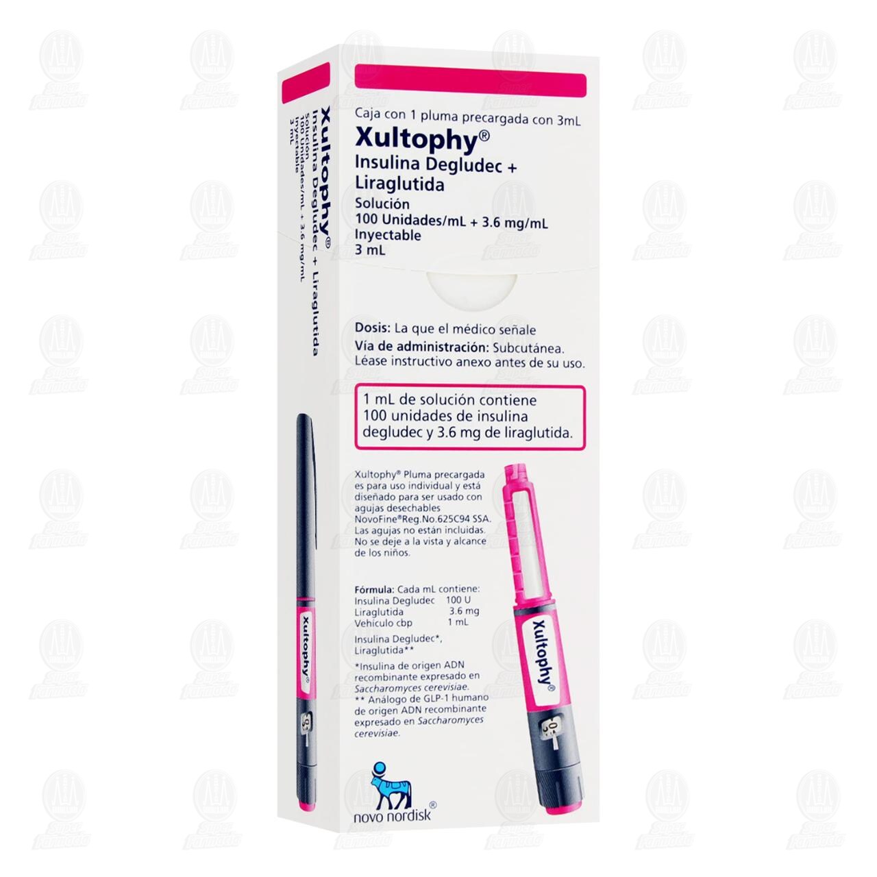 Xultophy 100U/3.6mg/ml Soluci&oacute;n Inyectable Pluma Precargada, 3 ml. image number 0