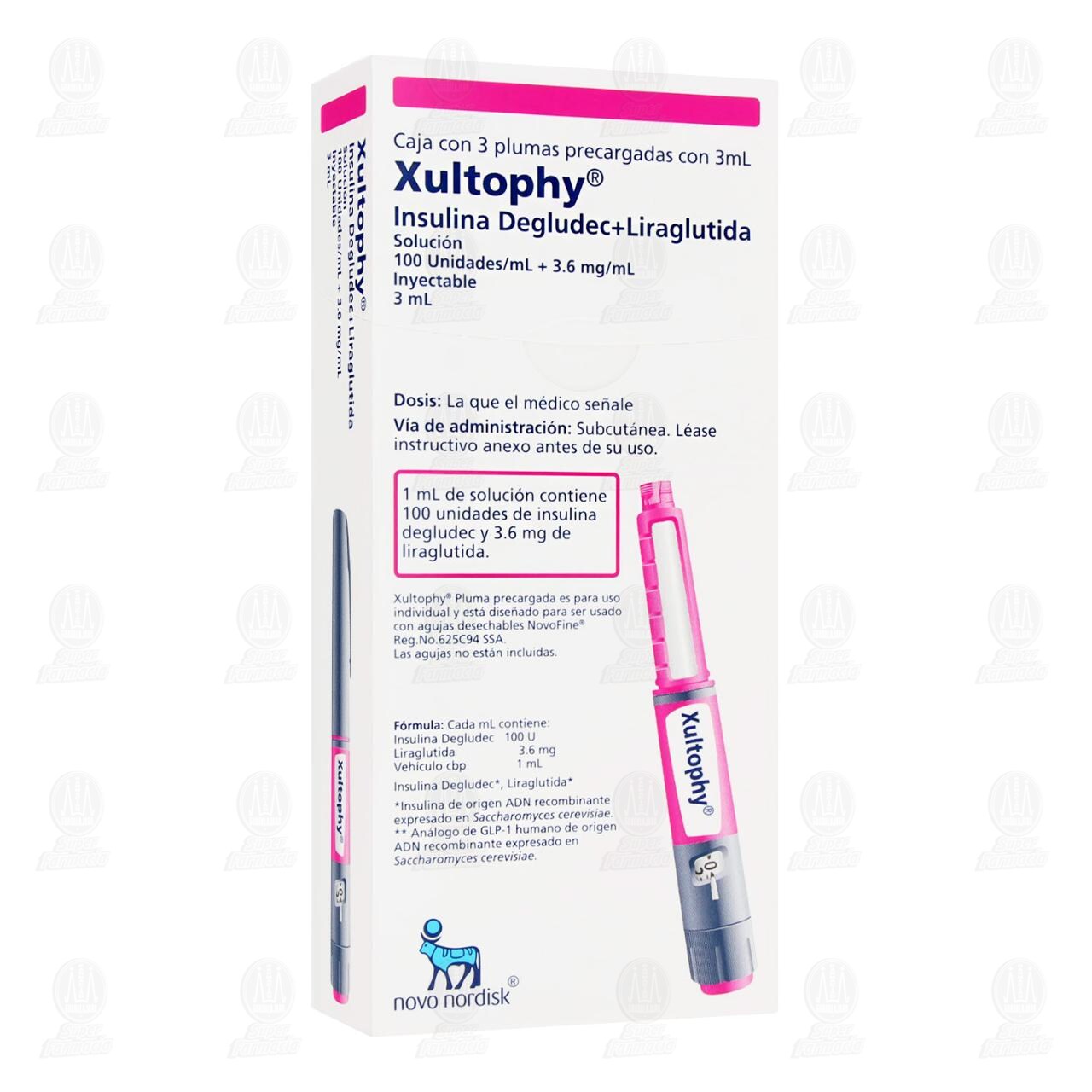 Xultophy 100U/3.6mg/ml Soluci&oacute;n Inyectable Plumas Precargadas, 3 ml. image number 0