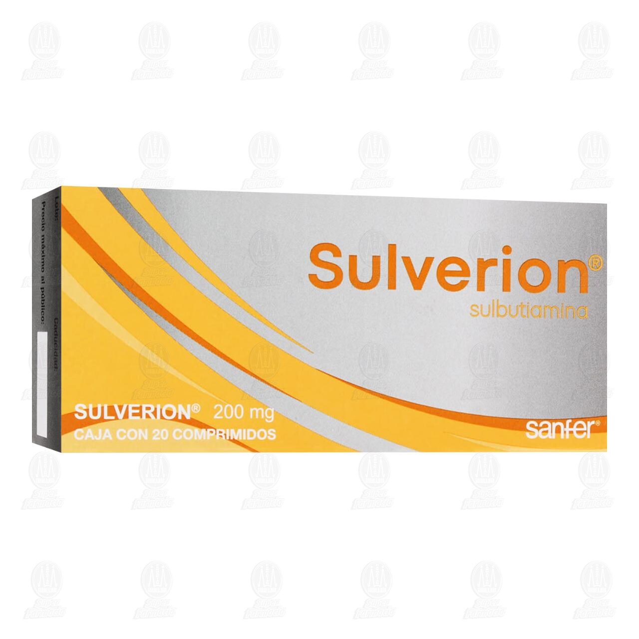 Sulverion 200 mg, 20 Comprimidos. image number 0
