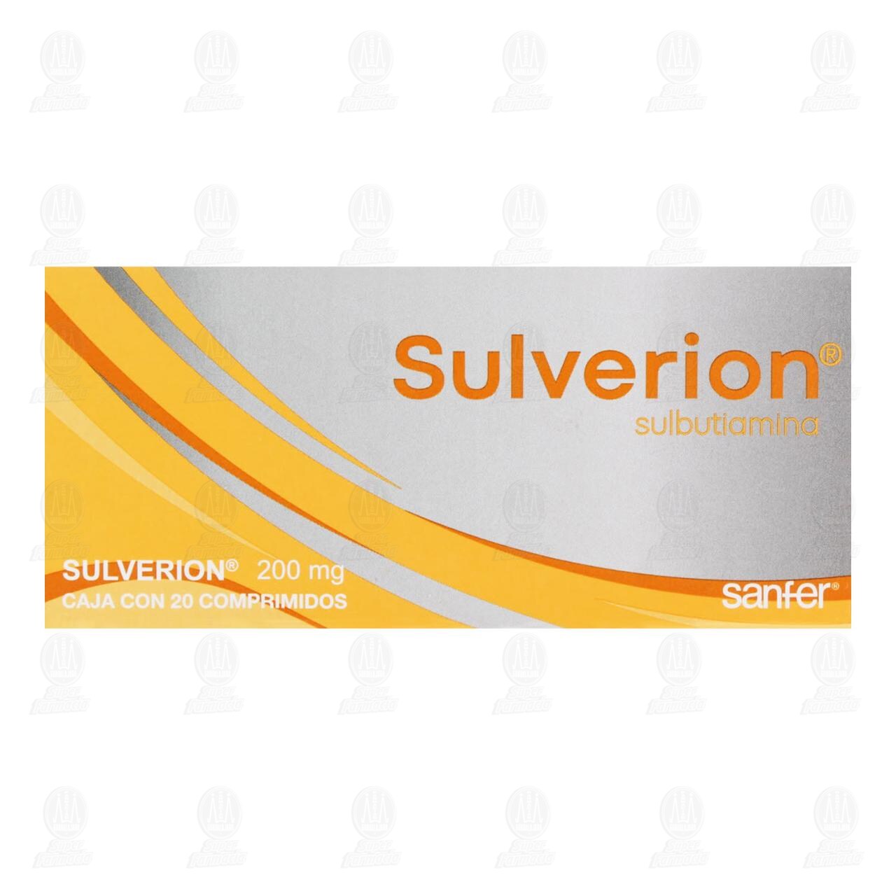 Sulverion 200 mg, 20 Comprimidos. image number 1