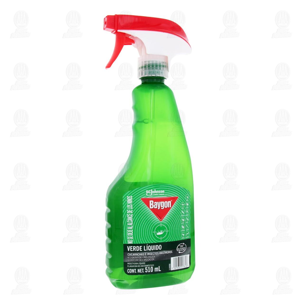 Insecticida Baygon Verde Líquido para Cucarachas e Insectos Rastreros, 510 ml.