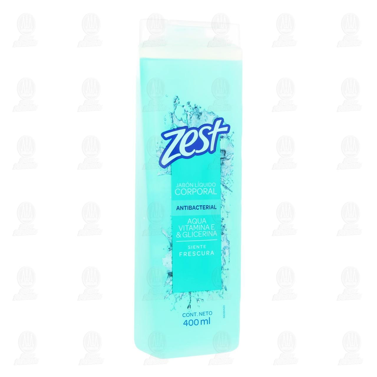 Imagen para Jabón Líquido Corporal Zest Aqua Vitamina E & Glicerina, 400 ml.