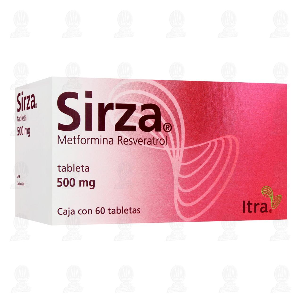 Sirza 500 mg, 60 Tabletas. image number 0