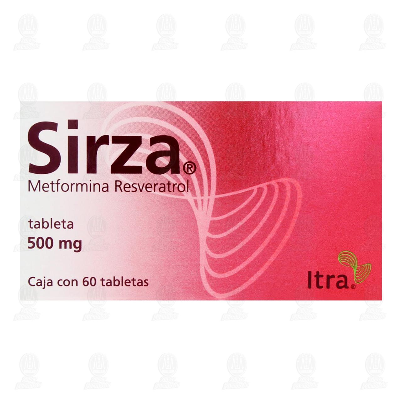 Sirza 500 mg, 60 Tabletas. image number 1