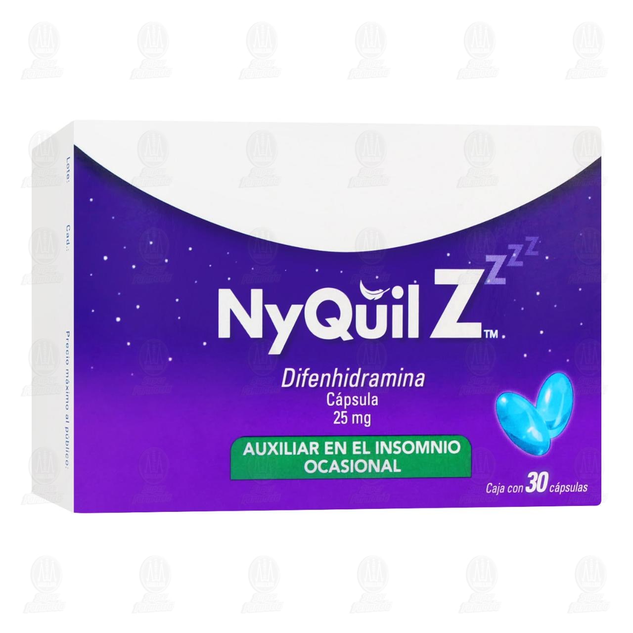 NyQuil Z 25 mg, 30 C&aacute;psulas.