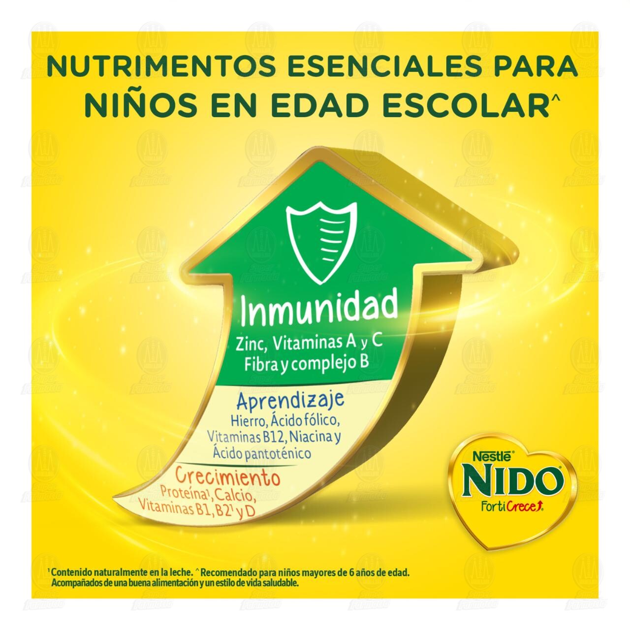 Alimento en Polvo Nestl&eacute; Nido FortiCrece edad Escolar, 2.04 Kg. image number 3