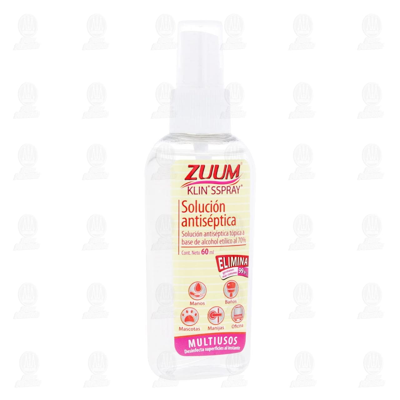 Solución Antiséptica Zuum Klin Sspray Multiusos, 60 ml.