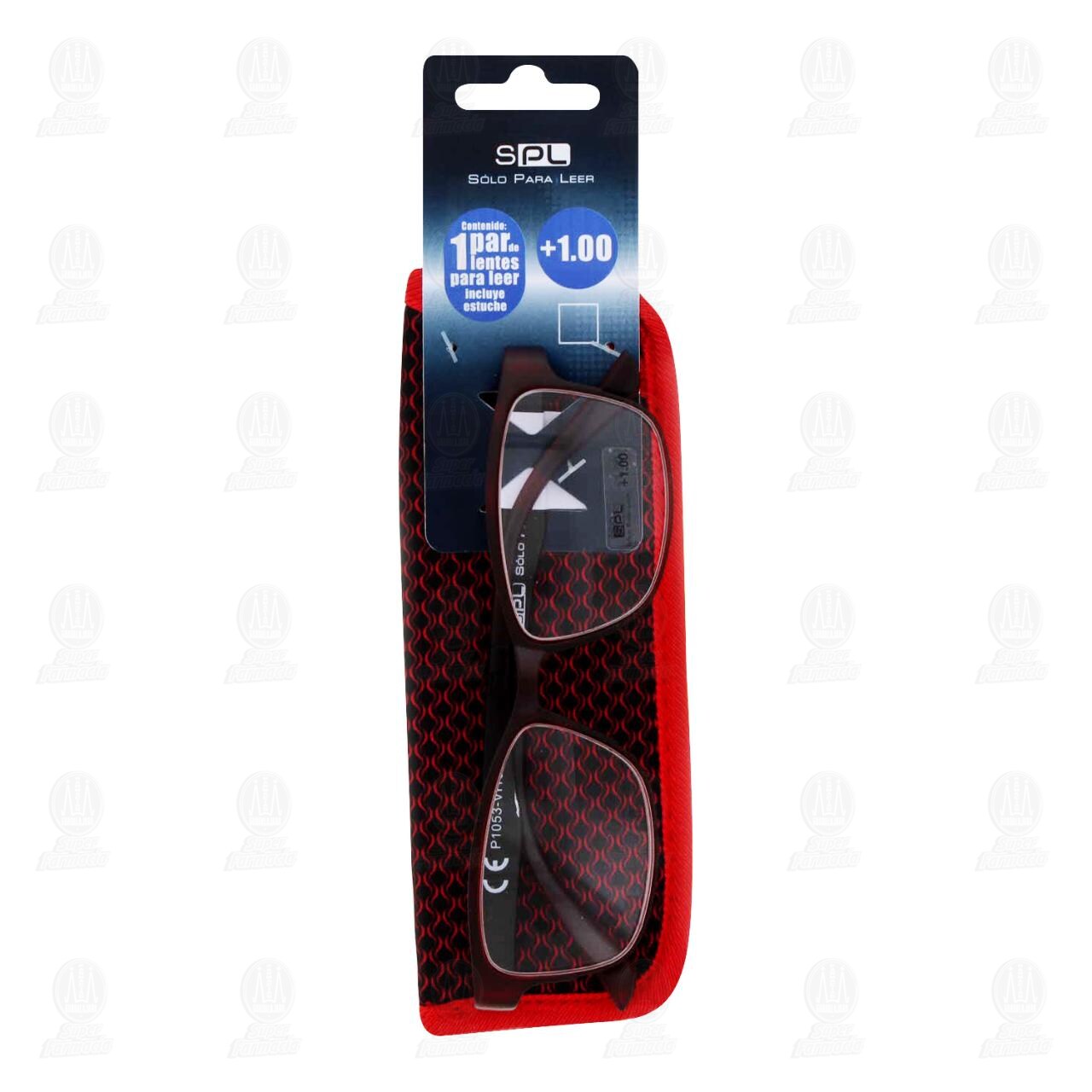 Lentes SPL para Lectura Grad. +1.00 Color Vino C/Estuche, 1 pz. image number 0