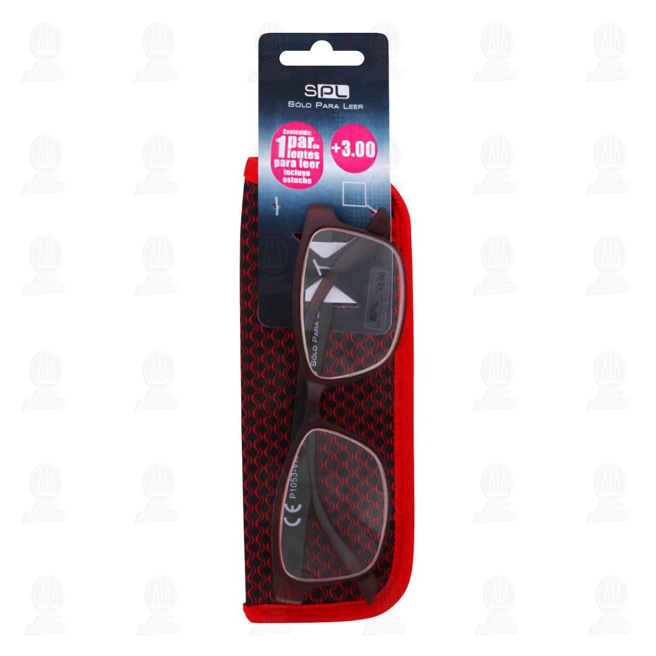Lentes SPL para Lectura Grad. +3.00 Color Vino C/Estuche, 1 pz. image number 0