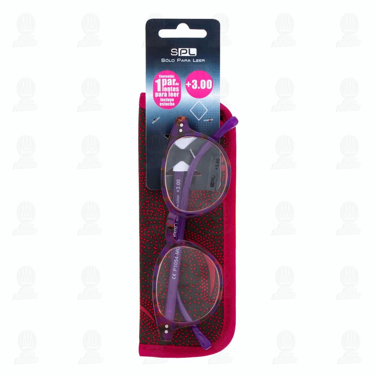 Lentes SPL para Lectura Grad. +3.00 Color Morado C/Estuche, 1 pz. image number 0