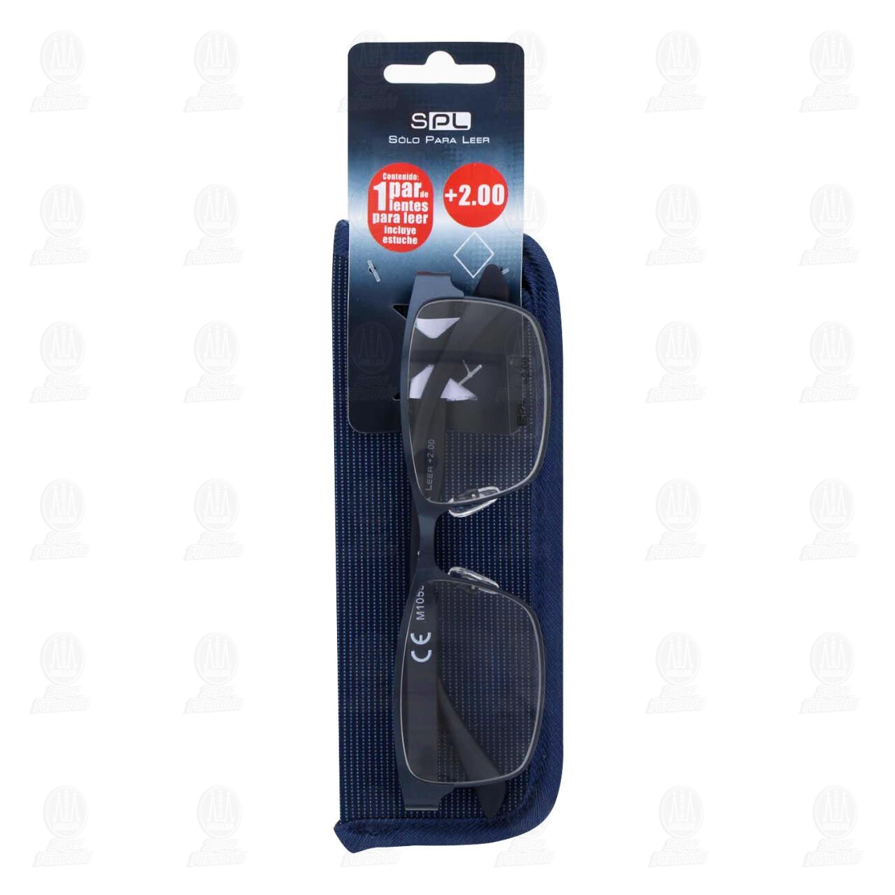 Lentes SPL para Lectura Grad. +2.00 Color Azul C/Estuche, 1 pz. image number 0
