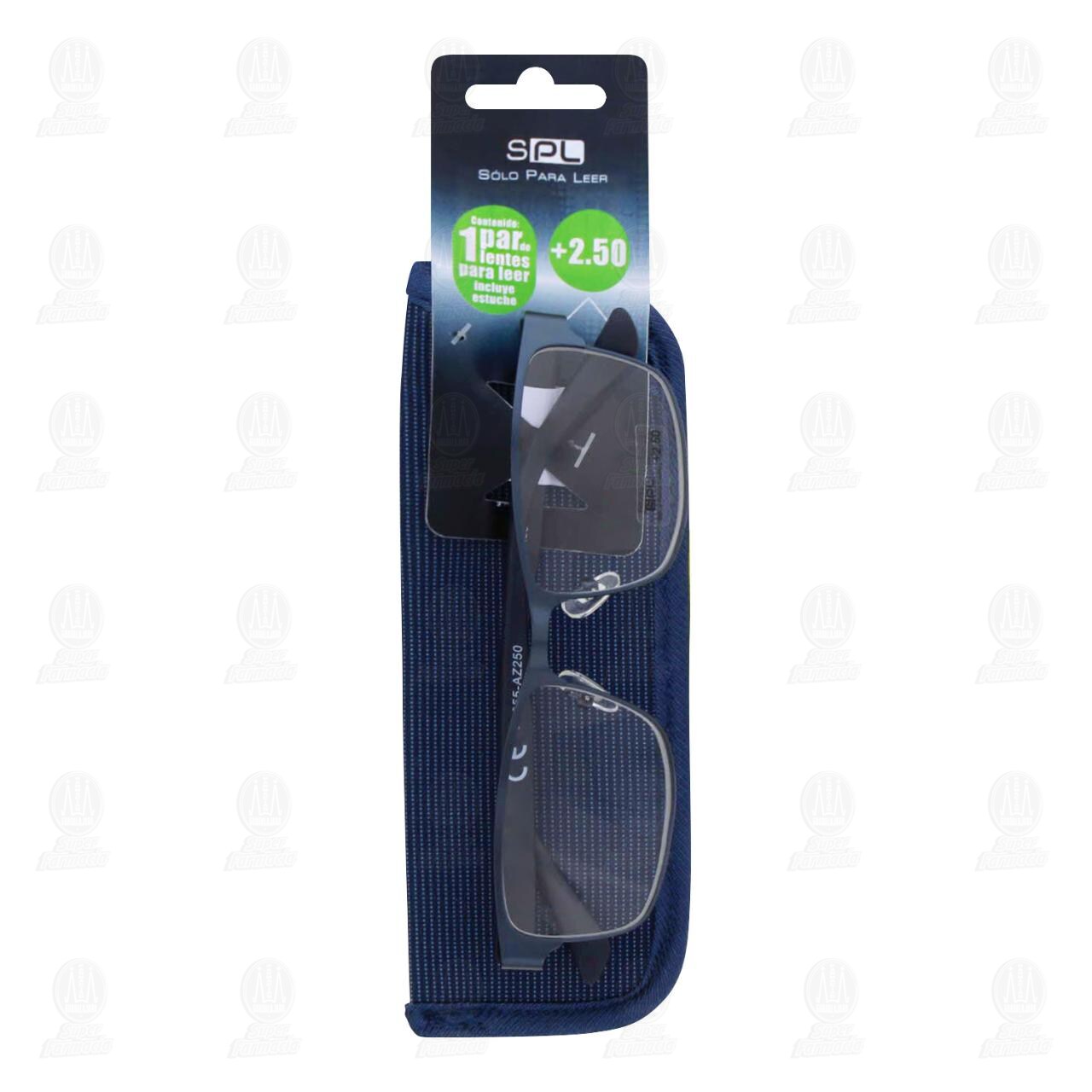 Lentes SPL para Lectura Grad. +2.50 Color Azul C/Estuche, 1 pz. image number 0