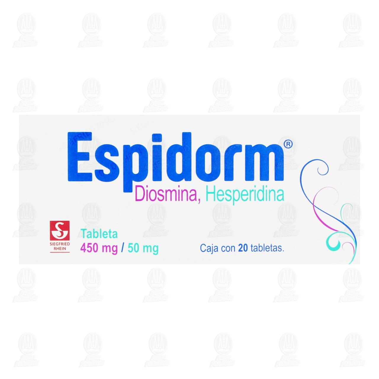 Espidorm 450mg/50mg, 20 Tabletas. image number 1