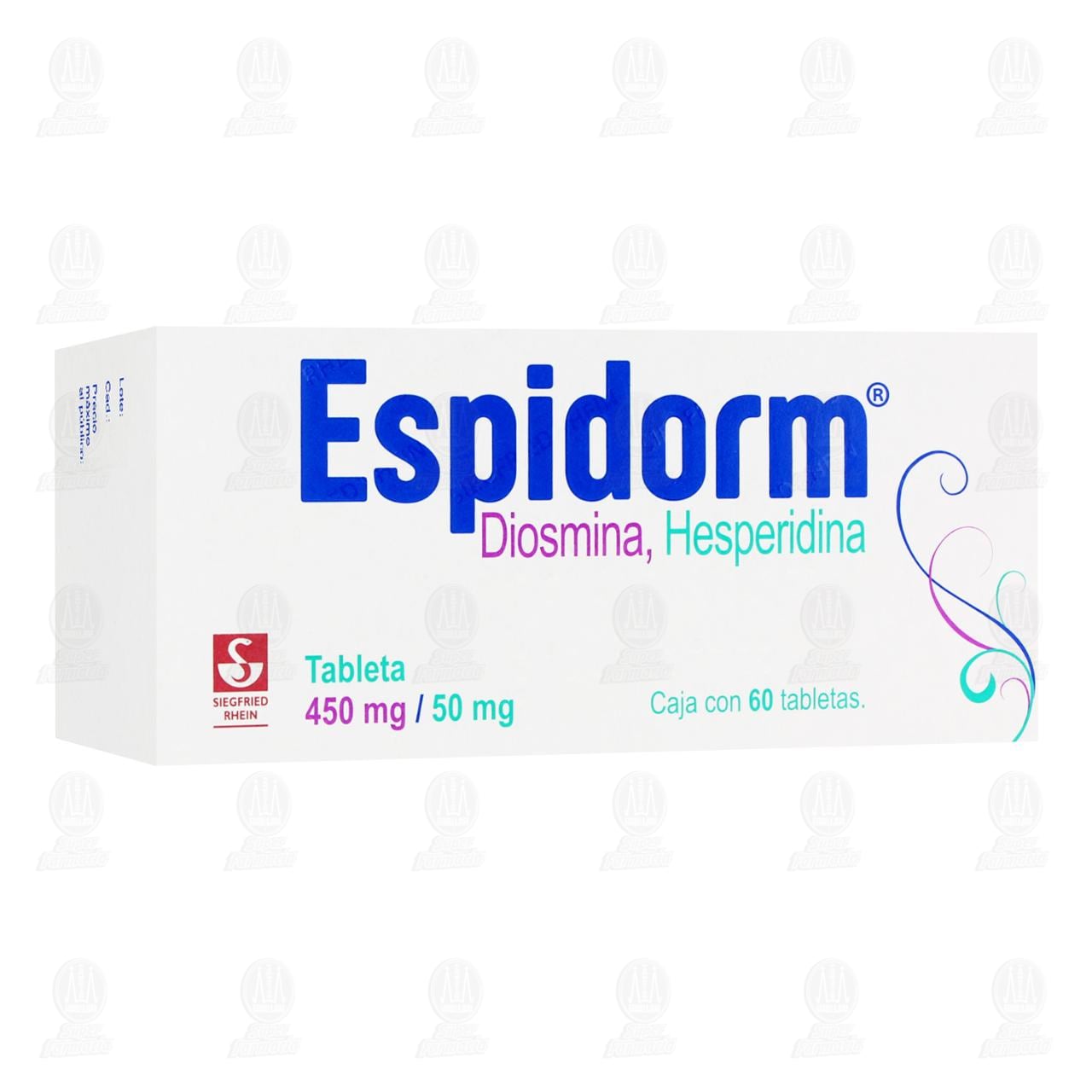 Espidorm 450mg/50mg, 60 Tabletas. image number 0