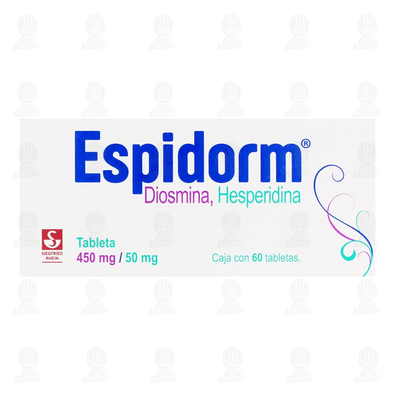 Espidorm 450mg/50mg, 60 Tabletas. image number 1