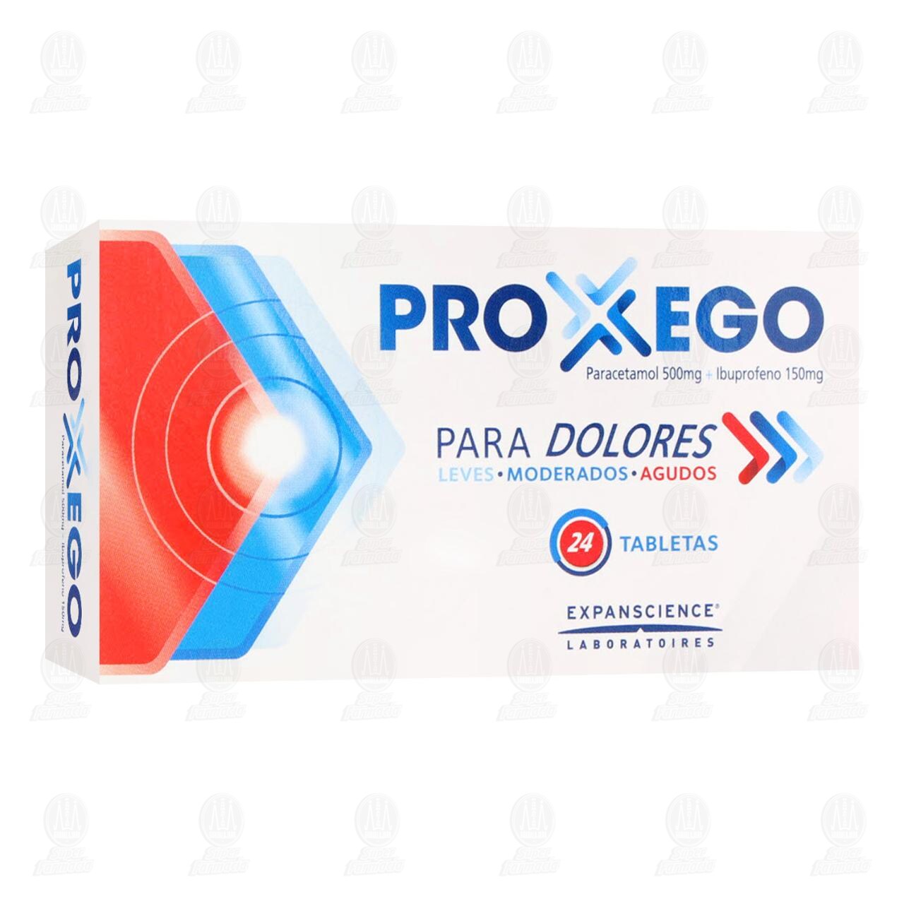 Proxego 500mg/150mg, 24 Tabletas. image number 0