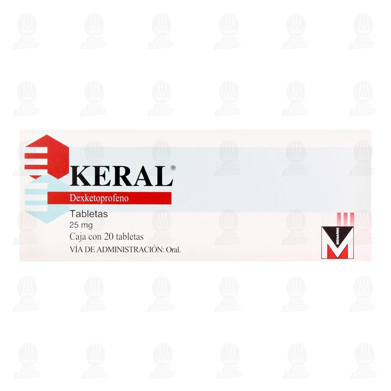 Keral 25 mg, 20 Tabletas. image number 1