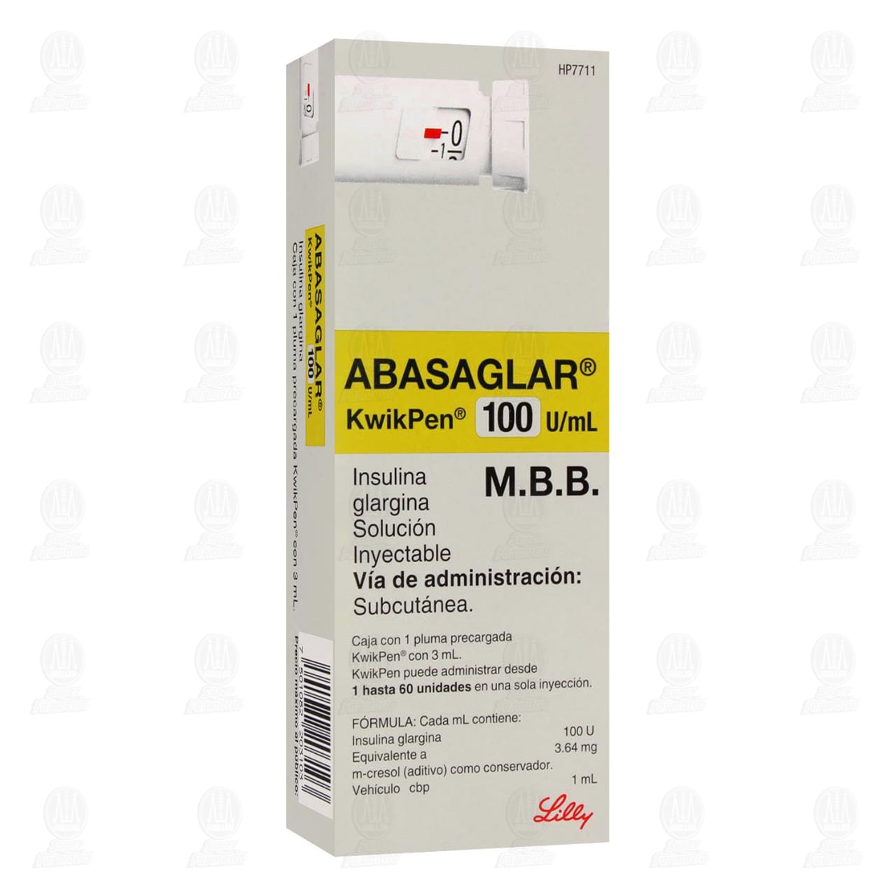 Imagen para Abasaglar KwikPen 100 u/ml 1 Pluma Recargada 3ml (Insulina Glargina)