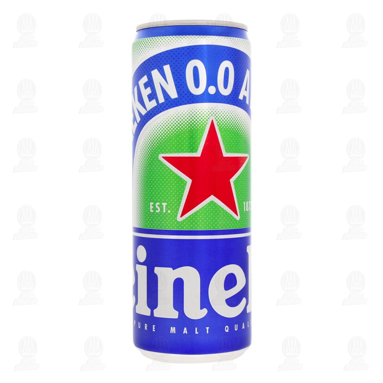 Cerveza Heineken 0.0 Alcohol, 355 ml.