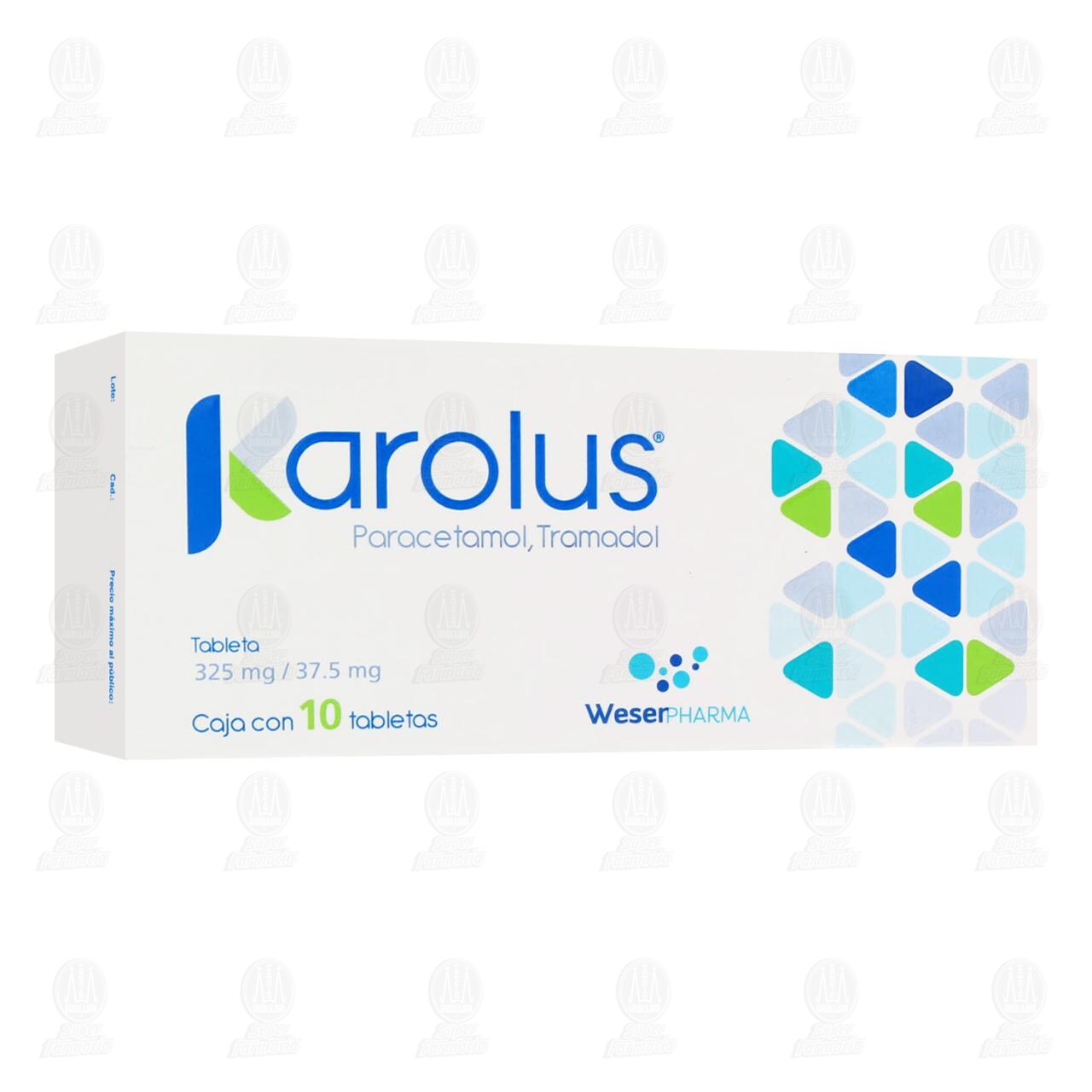 Karolus 325mg/37.5mg, 10 Tabletas. image number 0