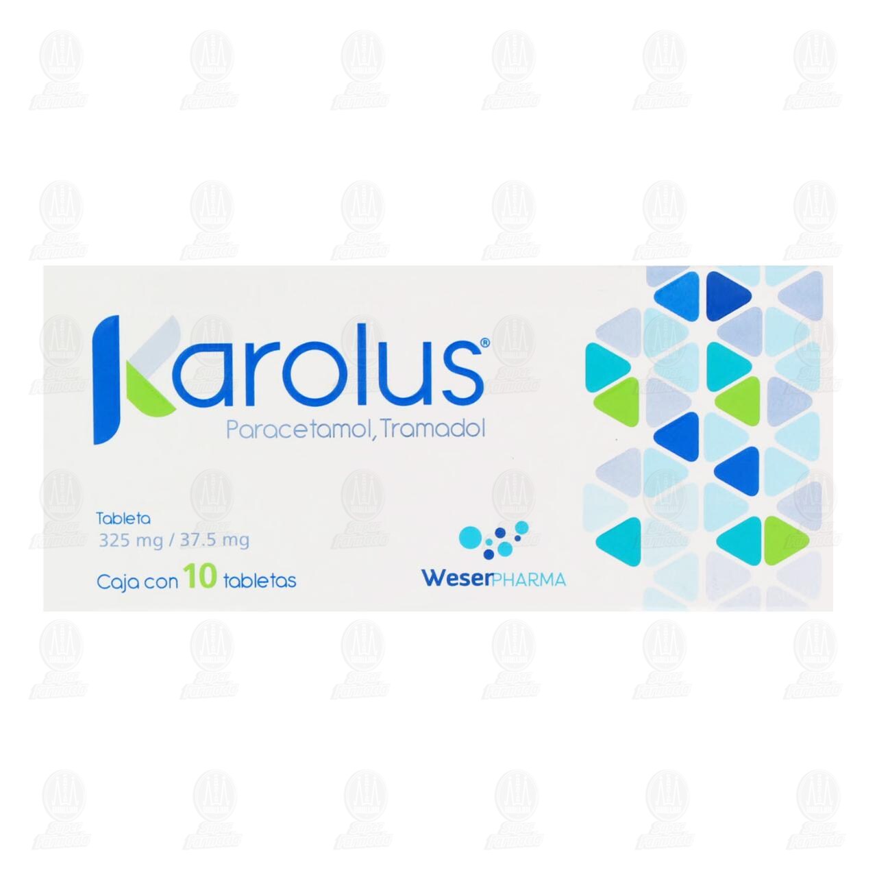 Karolus 325mg/37.5mg, 10 Tabletas. image number 1