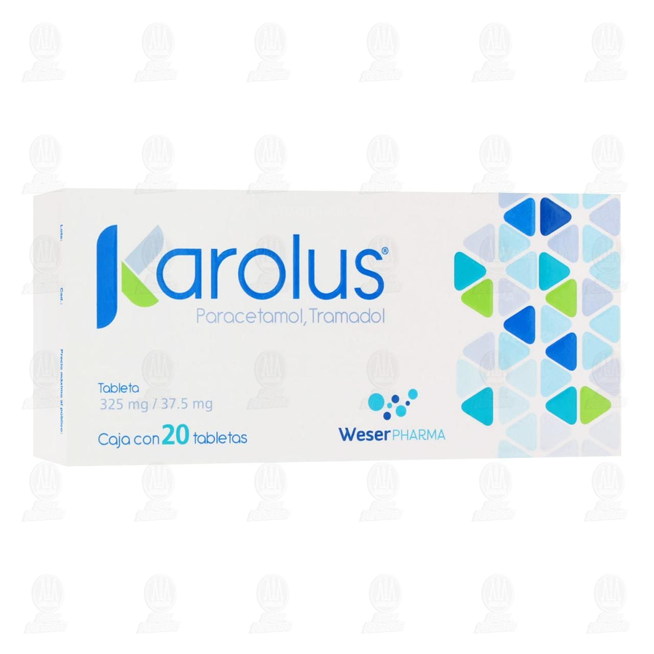 Imagen para Karolus 325mg/37.5mg, 20 Tabletas.