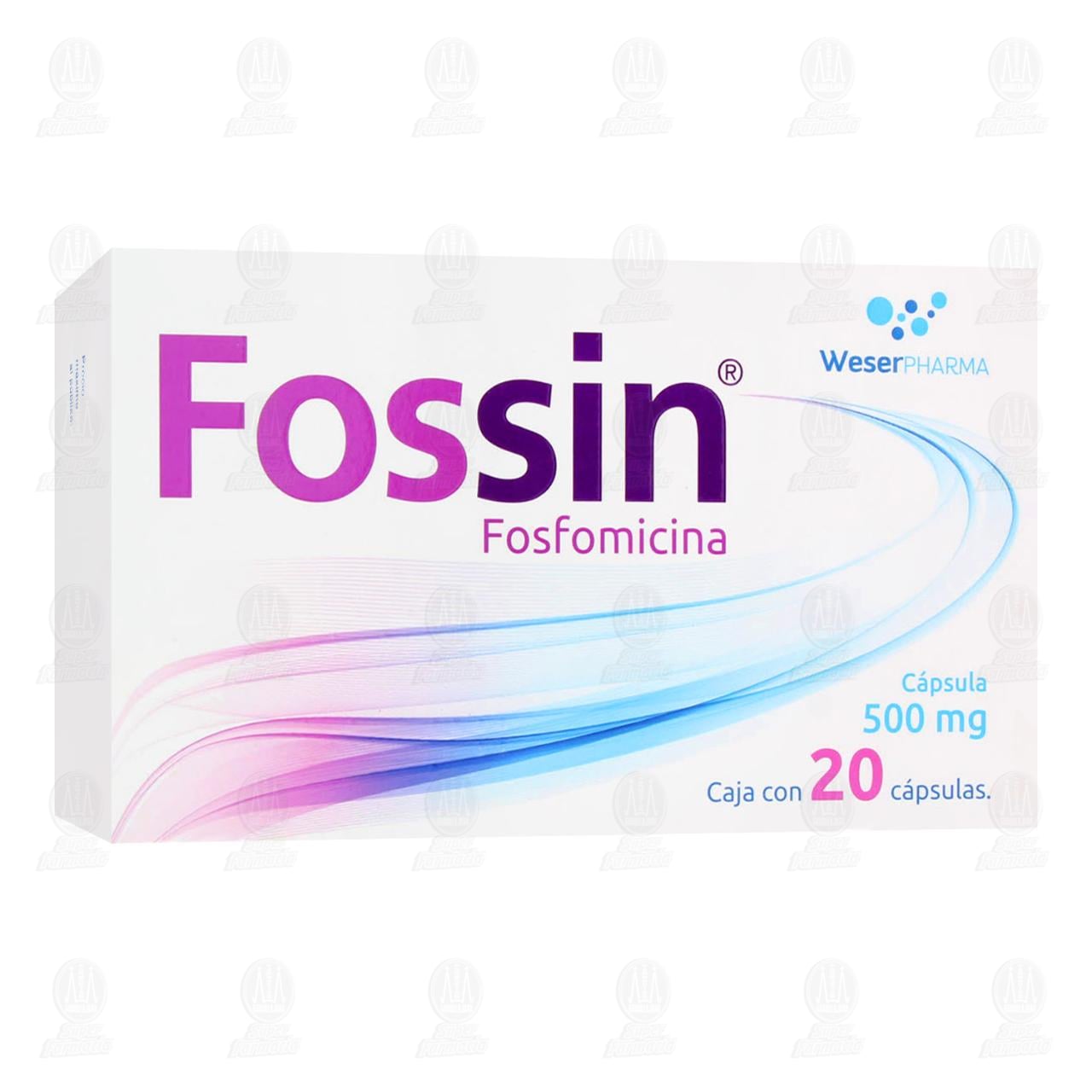 Fossin 500 mg, 20 C&aacute;psulas. image number 0