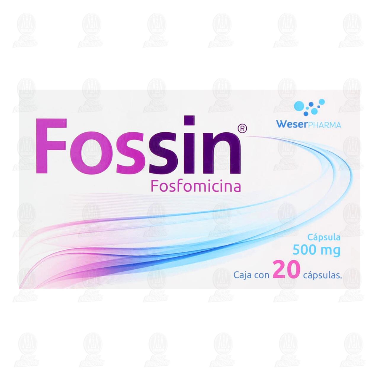 Fossin 500 mg, 20 C&aacute;psulas. image number 1