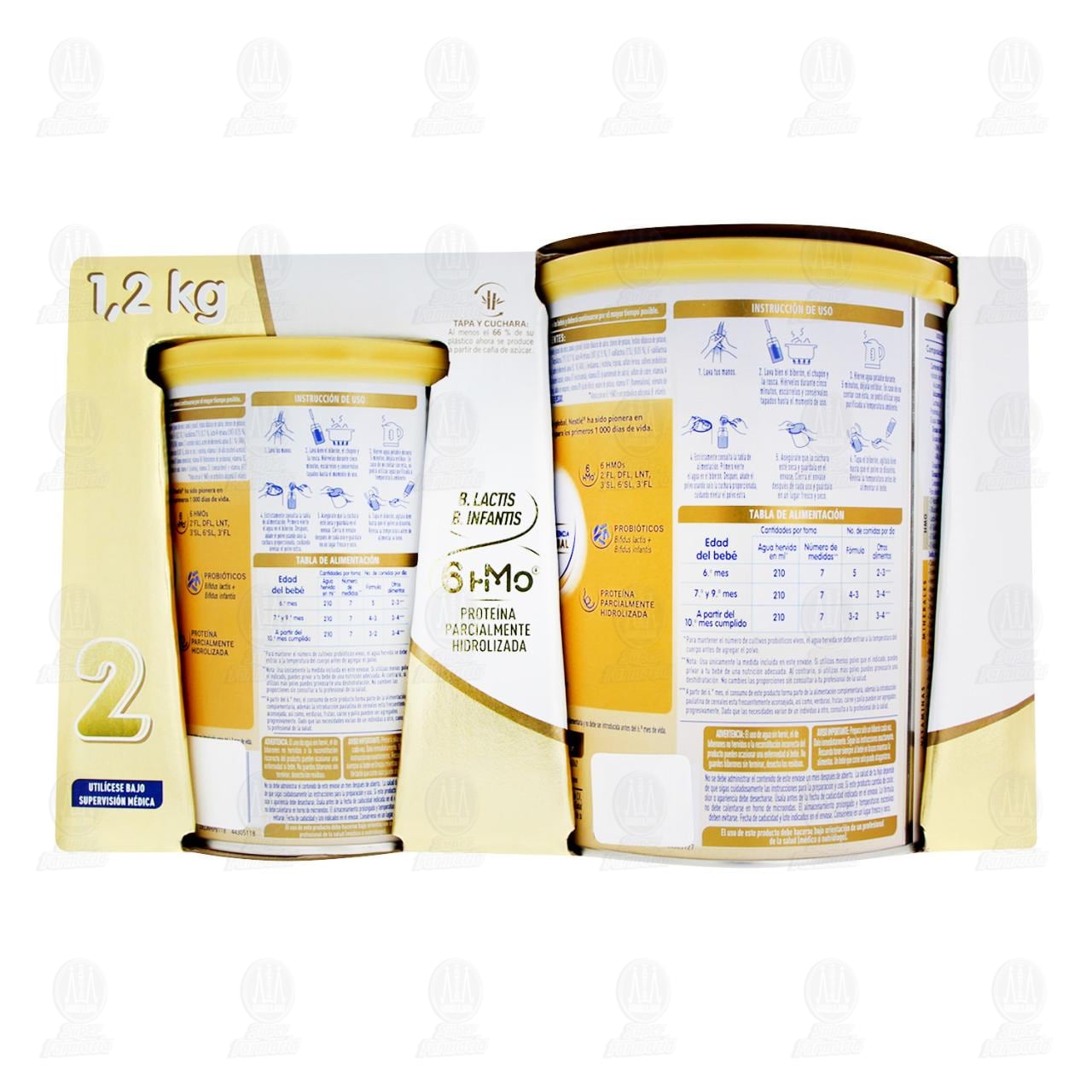 Pack Fórmula Infantil Nan 2 Supreme Pro de 800 gr + 400 gr, 2 pzas. image number 2