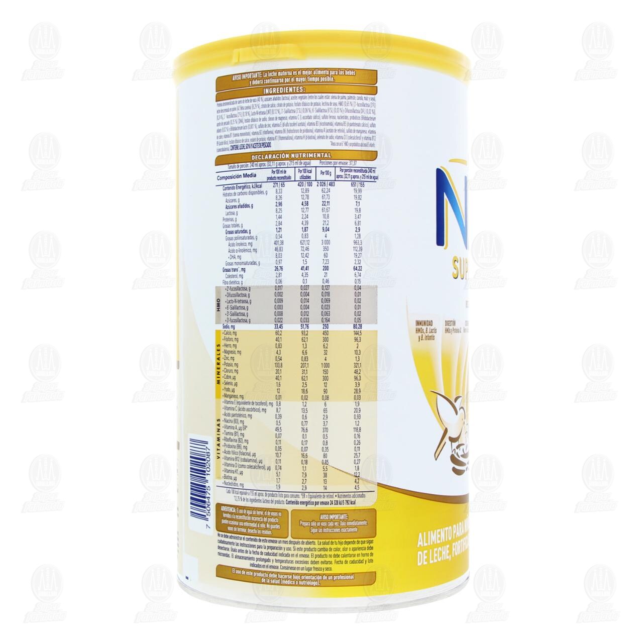 Fórmula Infantil Nan 3 Supreme Pro, 1.2 kg. image number 2