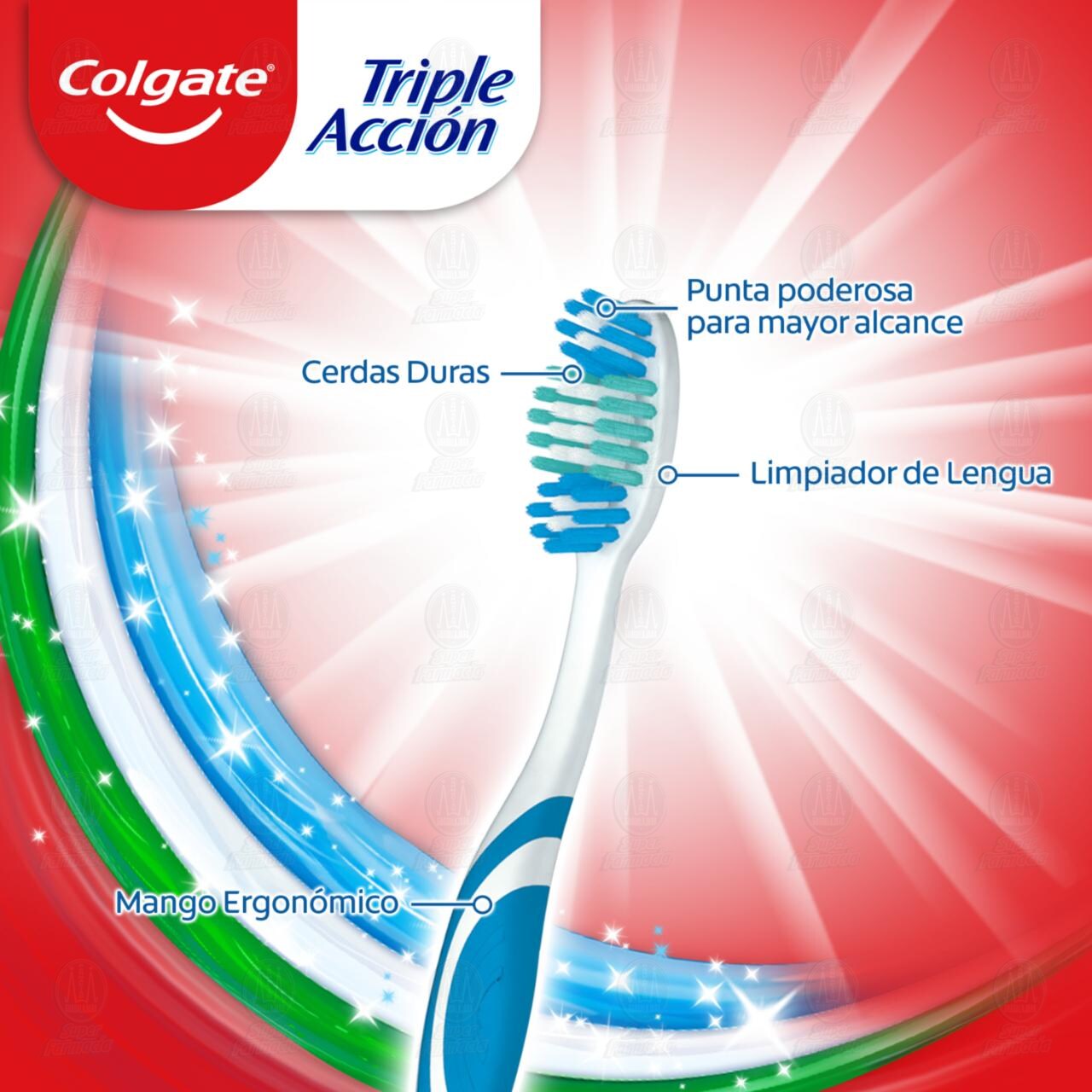 Pack Colgate Triple Acción con Cepillo + Pasta Dental Triple Acción de 50 ml, 2 pzas. image number 5